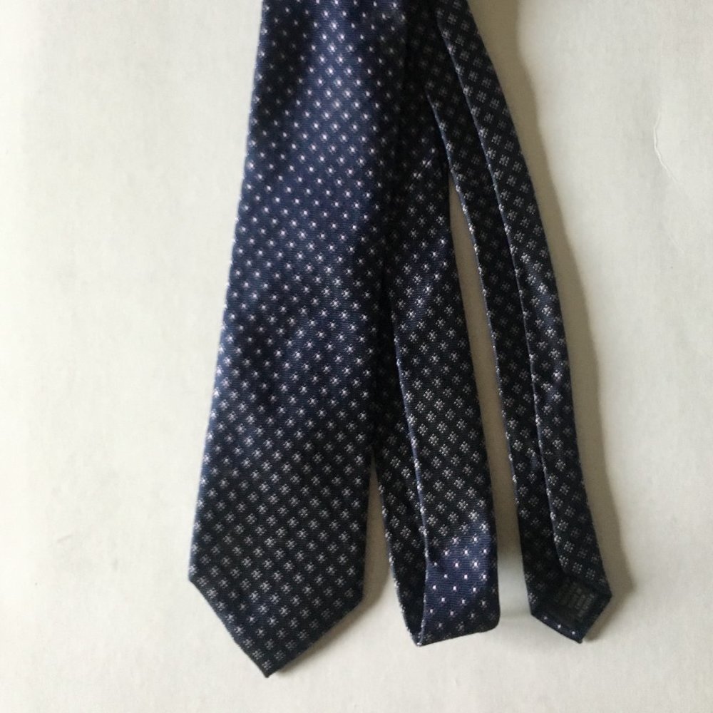 DKNY 100% Silk Tie Dark Blue Tie